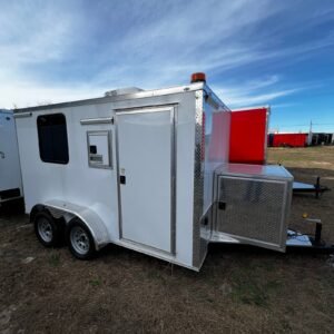 Alt="Fiber optic splicing trailer built for on site usage"